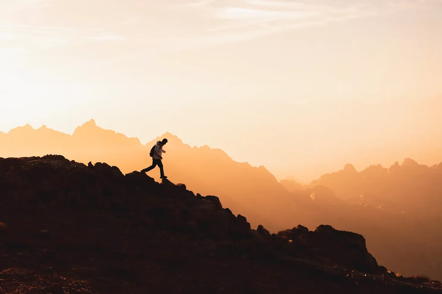 Trail runner outdoors