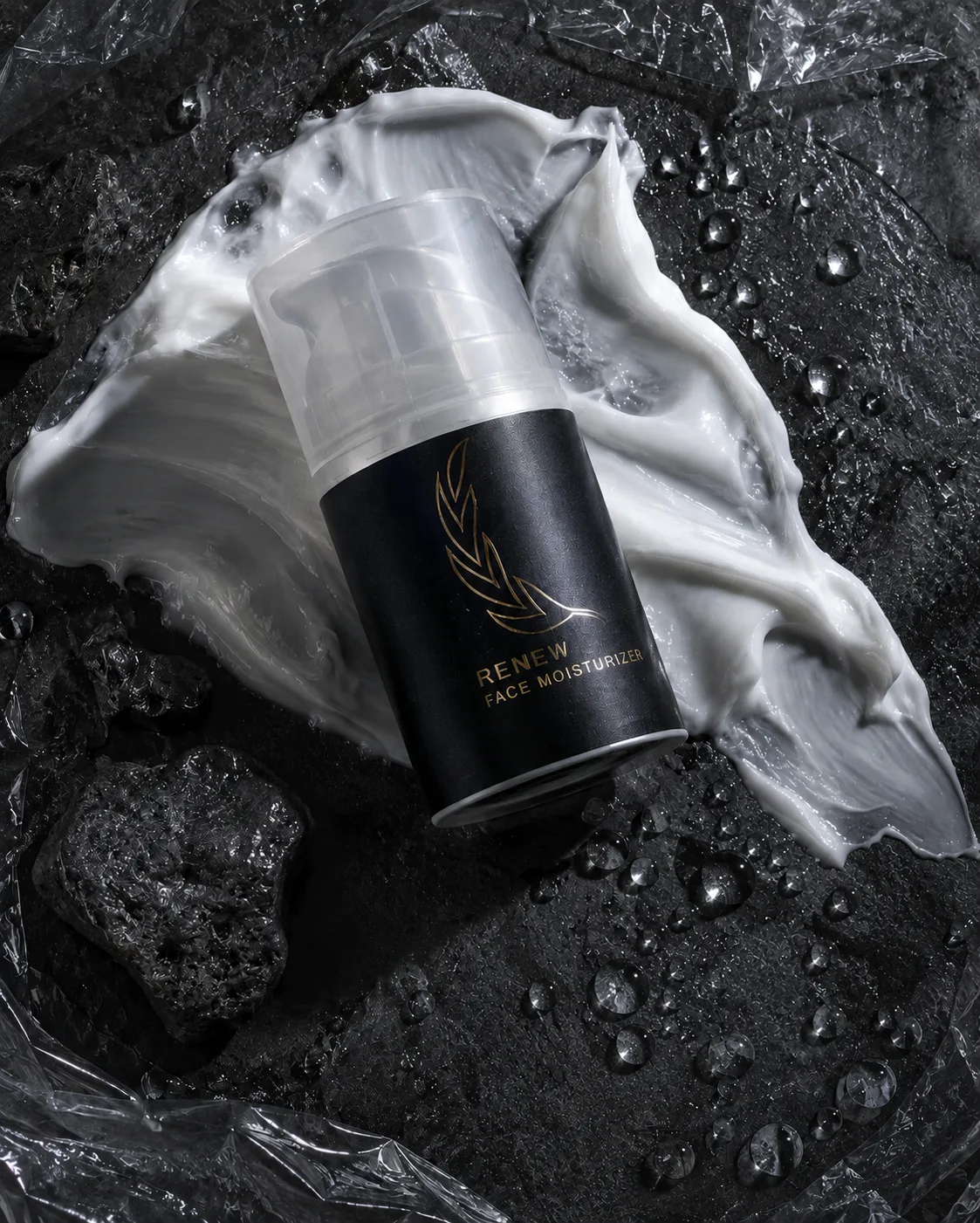 Renew moisturizer with cream and water